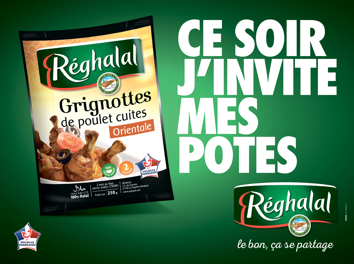 Grignottes de poulet halal cuites, orientale