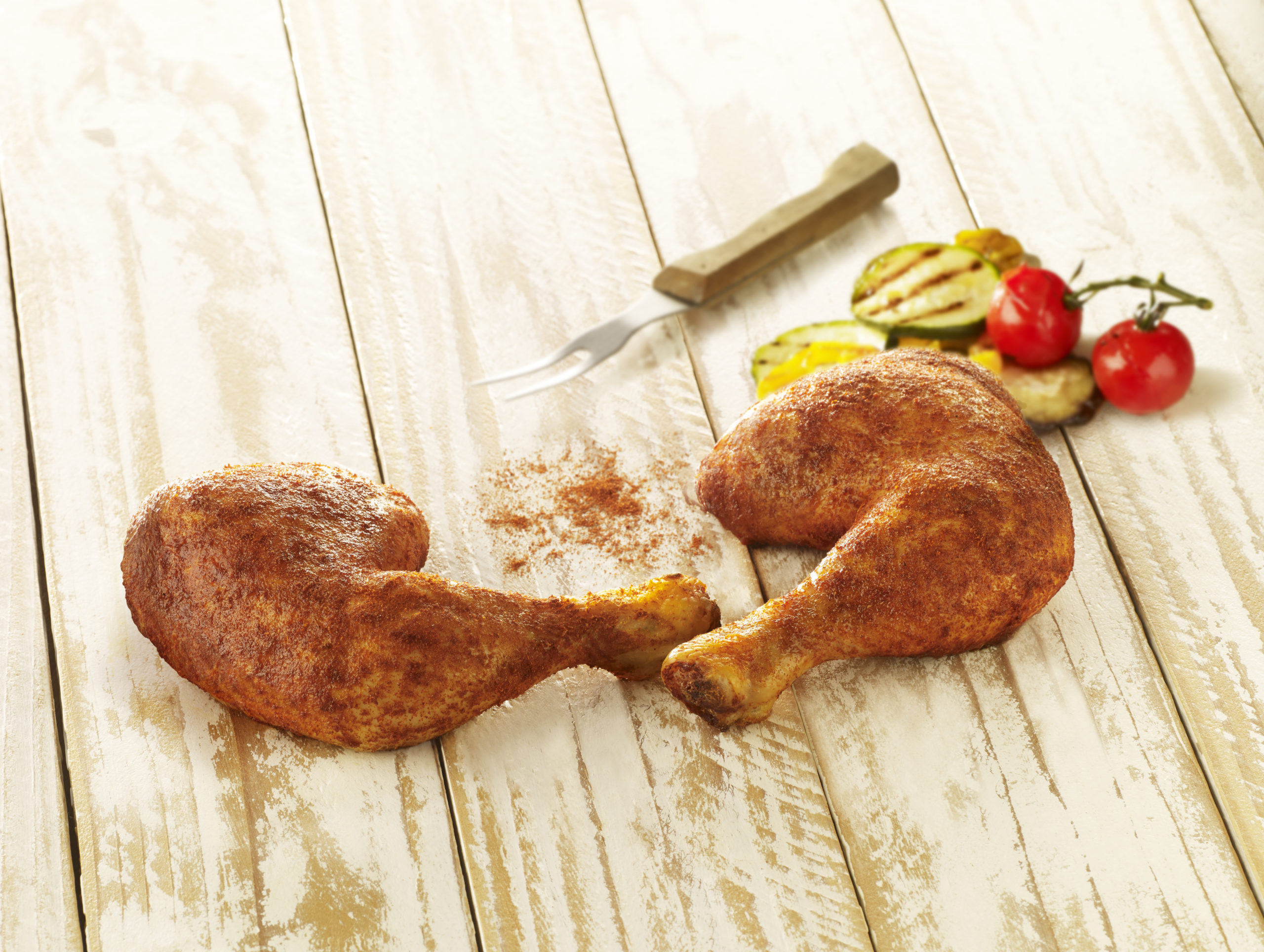Visuel cuisses de poulet marinées paprika et grillées au barbecue