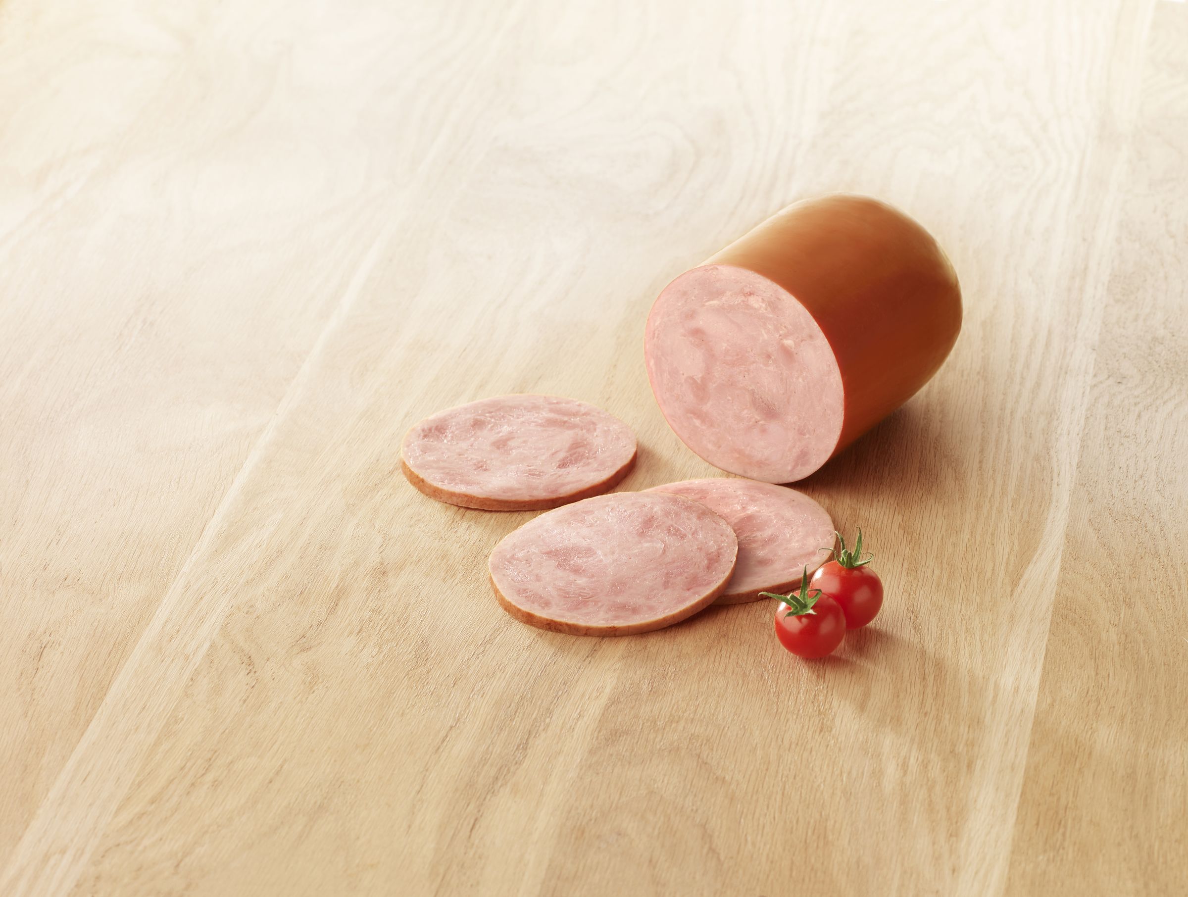 Visuel rôti cuit de dinde halal sur planche en bois