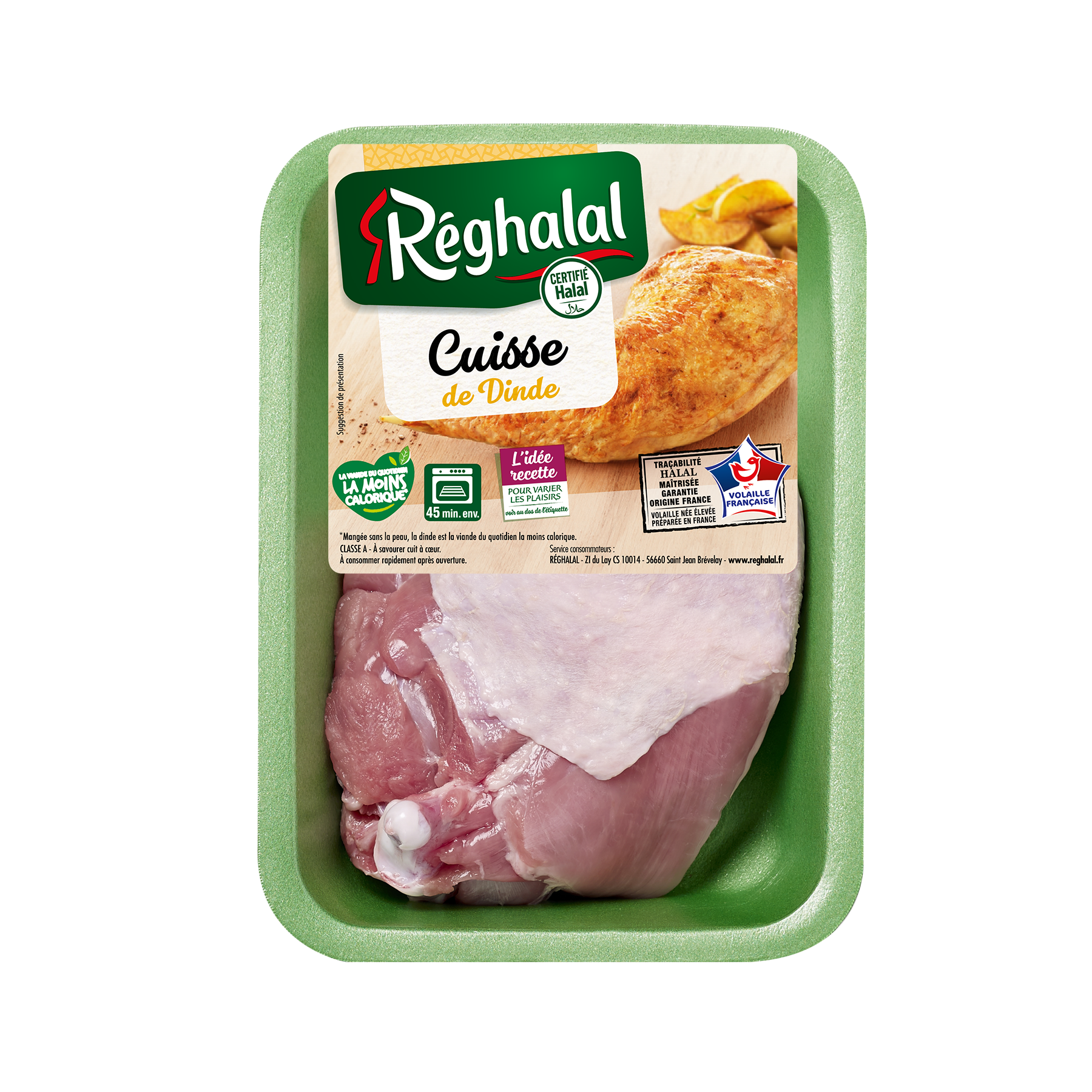 Barquette de cuisse de dinde Réghalal