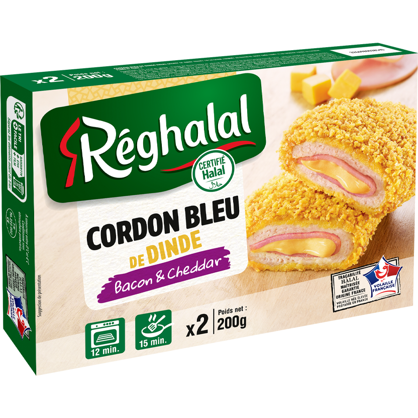 Cordon bleu de dinde bacon et cheddar